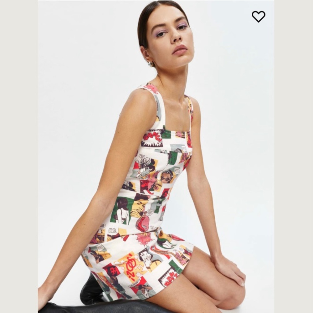 🌿|NWT| Reformation Davies Bustier Denim Mini Dress